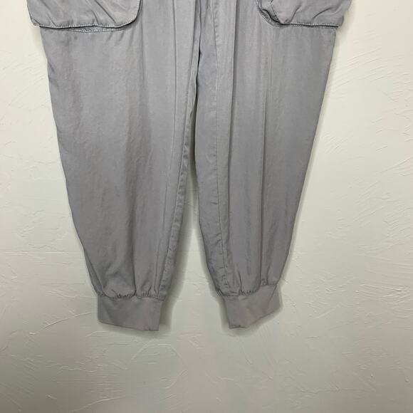 ATM Light Gray Tan Cargo Joggers Sz Large 100% Tencel - Picture 7 of 7